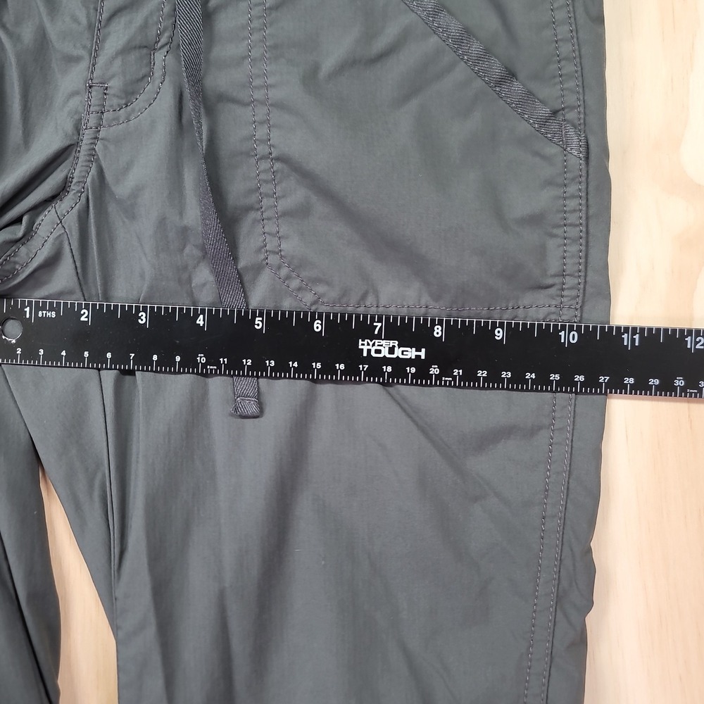 REI Hiking Pants Womens 0 Petite Gray Nylon Cargo Outdoor Draw String Waist Adj - Picture 8 of 16